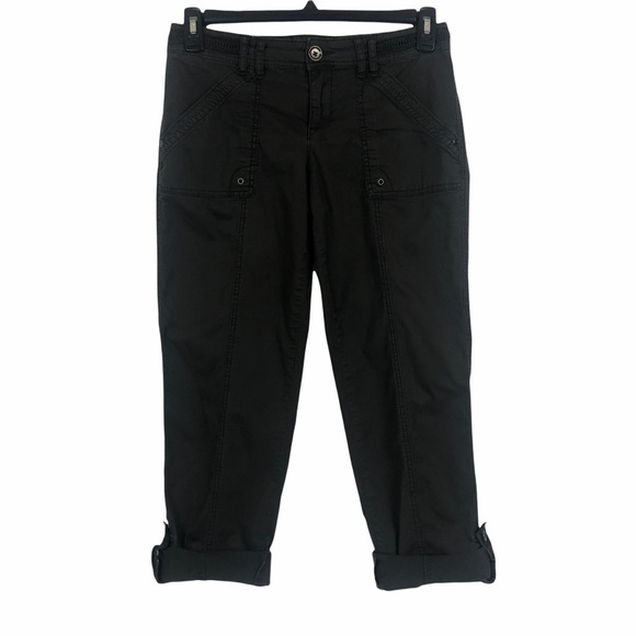 MAURICES Junior Women’s Pants Sz 5/6 Gray Convert to Capri Pockets Stretch - Picture 7 of 12